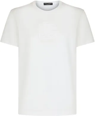 embossed logo cotton T-shirt