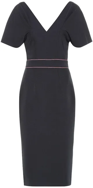 Tiana crepe midi dress