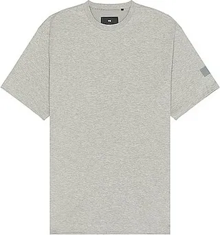 Y-3 Yohji Yamamoto Relaxed Tee in Grey