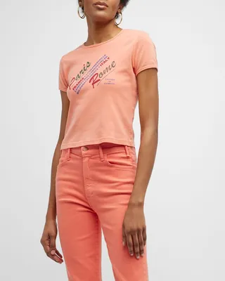 The Itty Bitty Ringer Cropped Tee