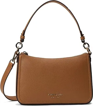 Kate Spade New York New Core Pebble Pebbled Leather Medium Convertible Crossbody (Bungalow) Handbags
