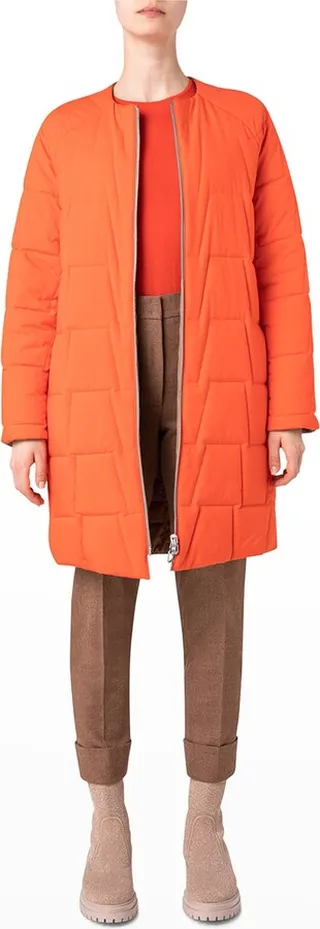 Reversible Techno-Quilted Puffer Jacket