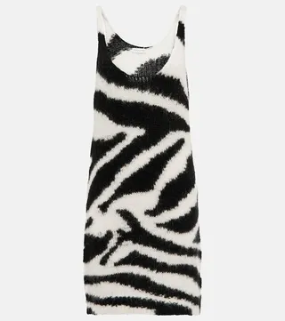 Alpaca wool-blend minidress