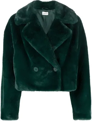 Cropped Faux-Fur Jacket