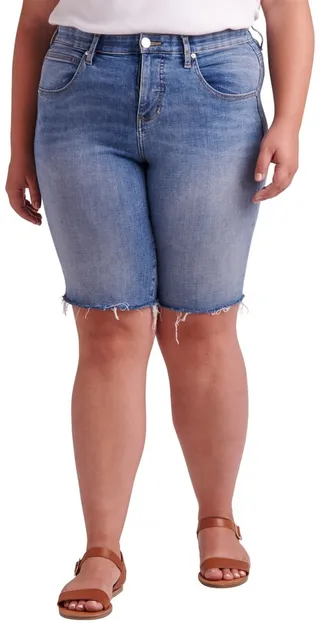 Plus Size Cecilia Mid Rise Bermuda Shorts