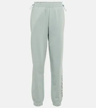 Cotton-blend jersey sweatpants