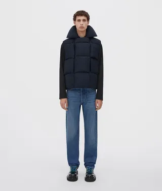 Padded Nylon Intreccio Gilet