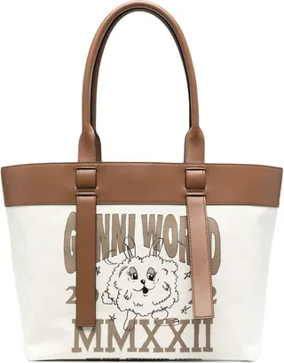 Graphic-Print Tote Bag