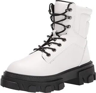 YOKI-SANTY Women's Short High Top Combat Boot