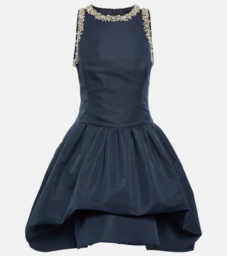 Crystal-embellished minidress