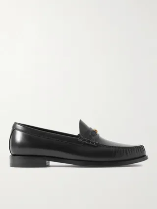 Luco Triomphe Logo-Embellished Leather Loafers
