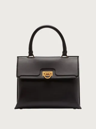 Ferragamo Women Trifolio Top Handle Black