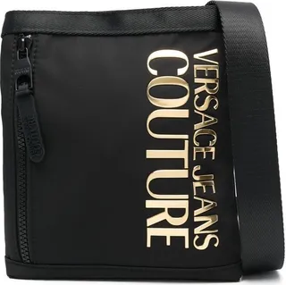 Metallic-Logo Crossbody Bag
