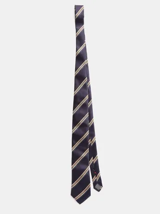 Striped Silk-blend Tie