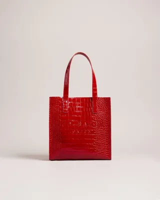 Croc Detail Small Icon in Red