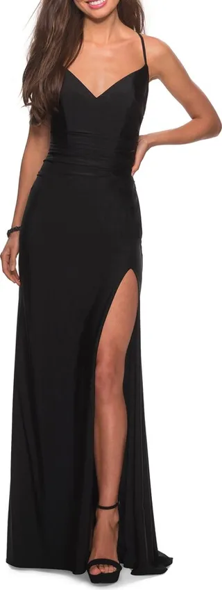 Long Criss Cross Back Dress