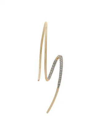 14kt yellow gold Dream Catcher diamond earring