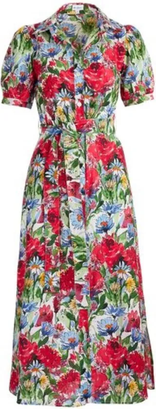 At Last... - Cotton Maddie Dress In English Summer Garden