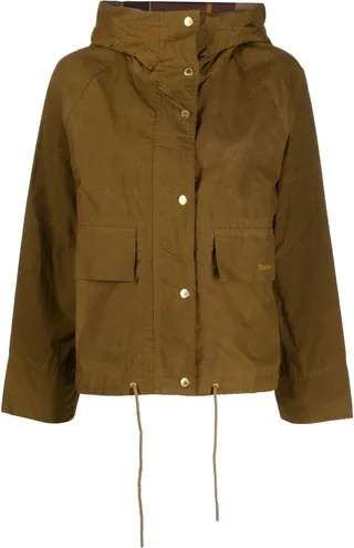 Water-Resistant Logo-Embroidered Hooded Jacket