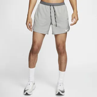 Nike Men's Flex Stride 5" Brief Running Shorts in Grey