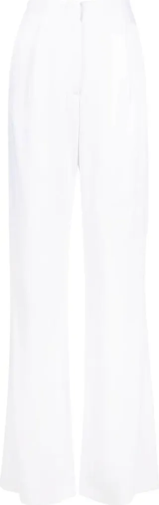 High-Waisted Straight-Leg Trousers