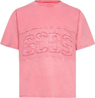 GCDS Logo Detailed Crewneck T-Shirt