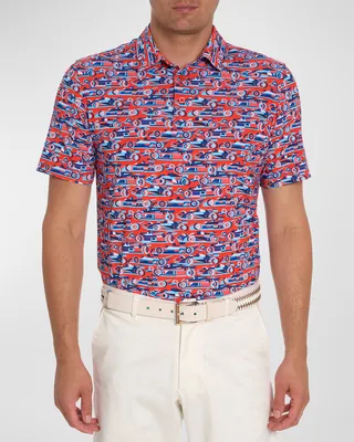 Men's Auto Expo Performance-Stretch Polo Shirt
