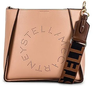 Stella McCartney Mini Logo Crossbody Bag in Mauve