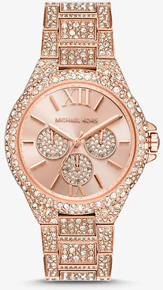 Oversized Camille Pavé Rose Gold-Tone Watch
