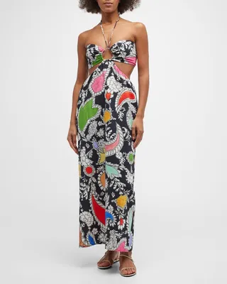 Laila Cutout Halter Maxi Dress