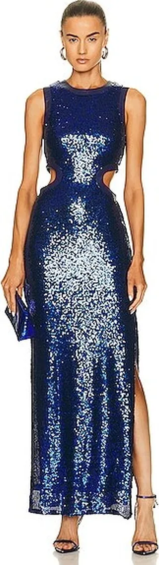 Staud Dolce Dress in Blue