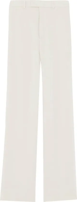 High-Waisted Straight Leg Trousers
