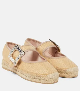 Babies embellished canvas espadrilles