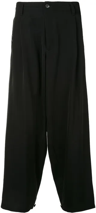 Loose-Fit Tailored-Style Trousers