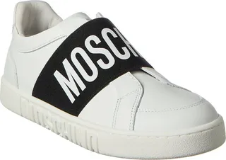 Moschino Logo Leather Sneaker