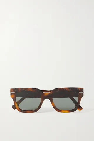Fendi - Fendigraphy Square-frame Tortoiseshell Acetate Sunglasses - One size
