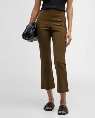 High-Waist Crop Flare Pants