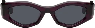 Valentino Garavani Purple III Irregular Frame Sunglasses