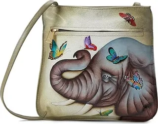 Anuschka Mini X-Body 452 (Gentle Giant) Cross Body Handbags