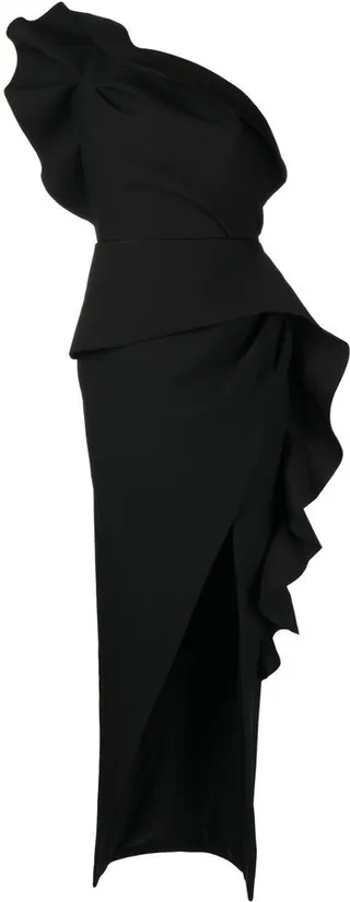 Aurora asymmetric gown