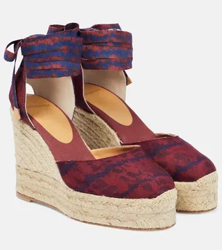 Carina printed espadrille wedges