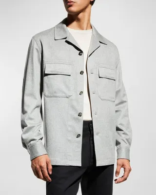 Men's Cashmere Overshirt