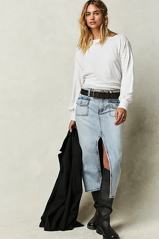 Madison Midi Skirt by We The Free at Free People