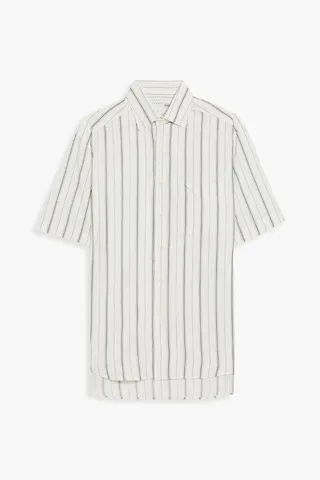 Striped twill shirt