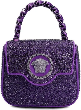 Versace La Medusa Embellished Mini Tote Bag