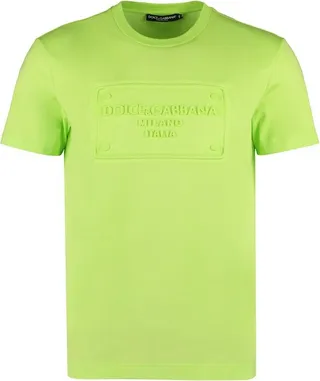 Dolce & Gabbana Logo Embossed Crewneck T-Shirt