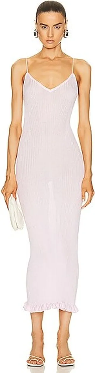 KHAITE Nolita Dress in Blush