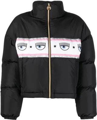 Logo-Print Puffer Jacket