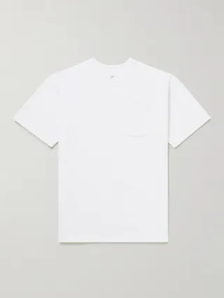 Sportswear Club Logo-Embroidered Cotton-Jersey T-Shirt