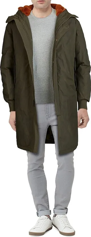 Heavy Tech Faux-Fur Hooded Parka
